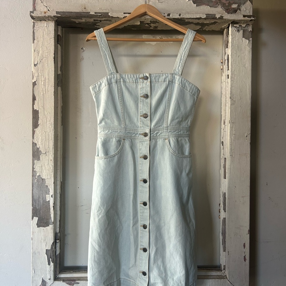 Vintage Levi’s Orange Tab Denim Button-Down Dress